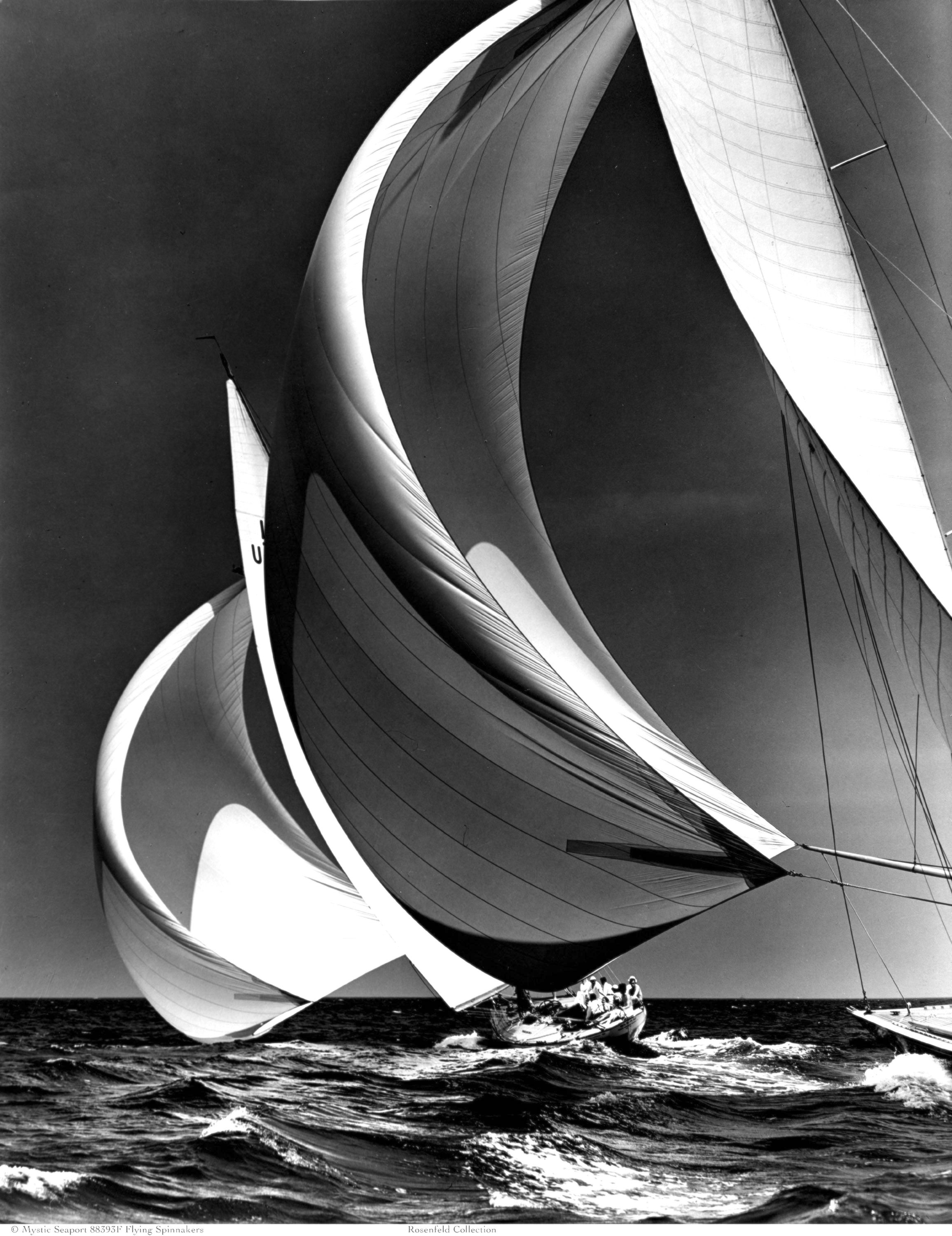 Flying Spinnakers (C) Mystic Seaport, Rosenfeld Collection